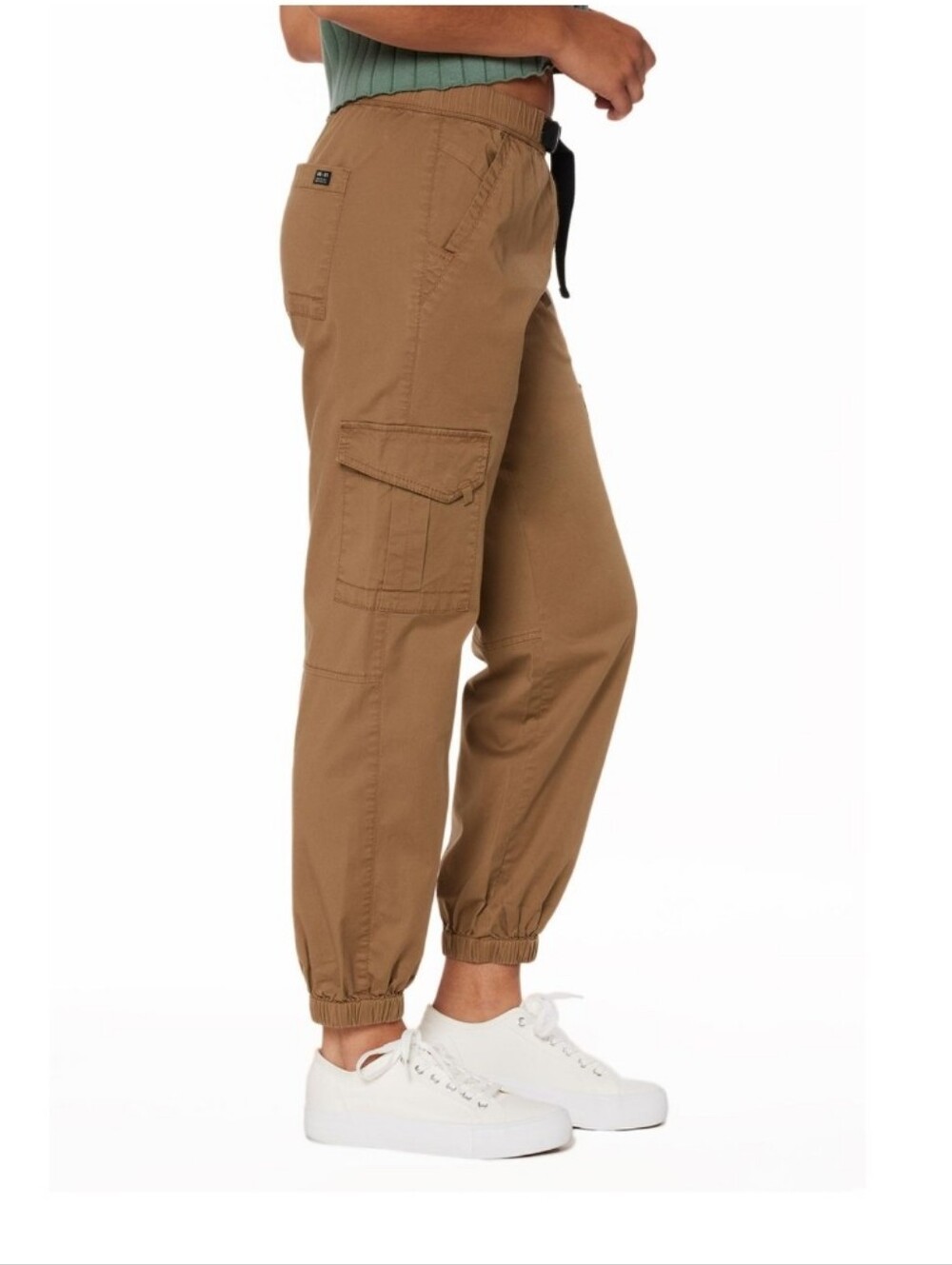 UNIONBAY Juniors' Cargo Joggers /Women's/ Pants, Size 17 (33W), Khaki, NWT